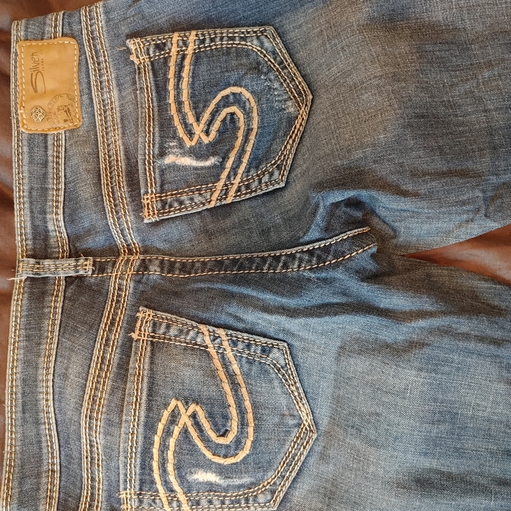 SILVER AIKO straight leg jeans